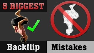 5 Biggest Backflip Mistakes  Perfect Your Backflip [upl. by Yemorej]