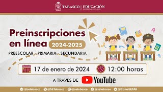 Preinscripciones en línea 20242025 [upl. by Ailalue750]