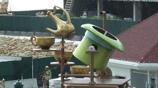 Disneys Grand Floridian Resort Alice in Wonderland Themed Water Playground DVC Villa Construction [upl. by Neilson]