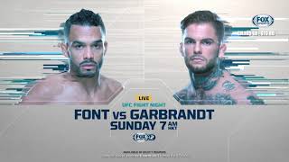 WhatsOnFOXSports UFC  FONT VS GARBRANDT [upl. by Cline]