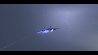 Flying Through A Hurricane In KSP ksp ksp2 hurricane [upl. by Lynett867]