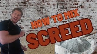 How to mix screed Simple [upl. by Morgan]