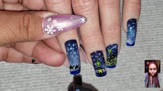 Nativity Scene christmas nails [upl. by Aigneis]