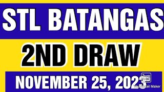 STL BATANGAS RESULT TODAY 2ND DRAW NOVEMBER 25 2023 4PM stlbatangasresulttoday [upl. by Weisbart]