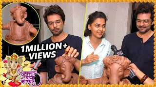 Raqesh Bapat TEACHES Tejasswi Prakash How To Make ECO FRIENDLY Ganapati  EXCLUSIVE Interview [upl. by Rinna]