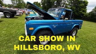 CAR SHOW  LITTLE LEVELS HERITAGE FAIR IN HILLSBORO WV [upl. by Naloj]