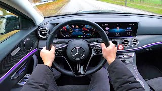 2022 Mercedes Benz EClass E200  pov test drive [upl. by Einnej883]