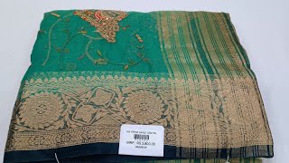 🔥🔥 TRENDING FANCY SAREES new fancy sarees party wear sarees dulhan sarees organza sarees saree [upl. by Pittel]