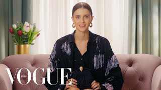 Benedetta Porcaroli rivela cosa custodisce nella sua borsa  Vogue Italia [upl. by Drawoh]