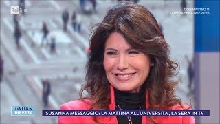 Intervista a Susanna Messaggio la TV era un lavoro come un altro  La Vita in Diretta 22032018 [upl. by Nelyaw857]