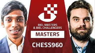 Pragg Keymer Shankland amp Vaishali Headline Biel Chess Festival Day 1 Chess960 [upl. by Olatha]