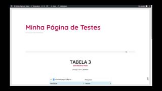 Tutorial Rápido  Tablepress melhor plugin para editar e criar tabelas em Wordpress [upl. by Alaek]