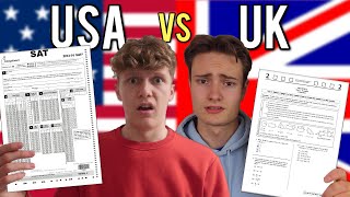 British GCSE Students Take American SAT Exams [upl. by Esnofla]