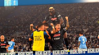 HIGHLIGHTS  Lazio  Napoli 12  Serie A  5ª giornata [upl. by Nahtaneoj]