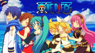 【Vocaloid】Hands upOne Piece OP 16 【MikuMeikoKaitoRinLukaLen】 [upl. by Maiah145]