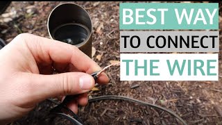 HOW TO WIRE LOW VOLTAGE LANDSCAPE LIGHTING  outdoor landscape lighting connectors [upl. by Kelvin305]