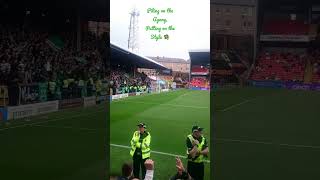 Celtic fans at Tannadice  Piling on the Agony  Dundee Utd 0  9 Celtic  28082022 [upl. by Jeane]