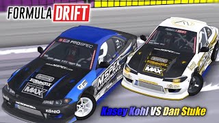 CINEMATIC TANDEM DRIFT KASEY KOHL VS DANIEL STUKE FORMULA DRIFT FR LEGENDS [upl. by Eemla]