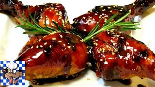 Honey Balsamic Glazed Chicken  Baked Chicken Recipe [upl. by Ettessil357]