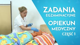 Egzamin Zawodowy Opiekun Medyczny  mycie oczu twarzy uszu szyi klatki piersiowej pacjentowi [upl. by Oilicec]