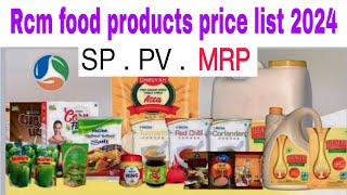 Rcm pood products price list 2024  Rcm foods amp grocery product price list [upl. by Ainwat]