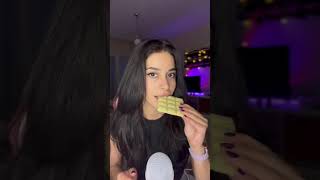 baklavalı çikolata yedim 😋 asmr asmreating damakbaklava mukbang [upl. by Casimir474]