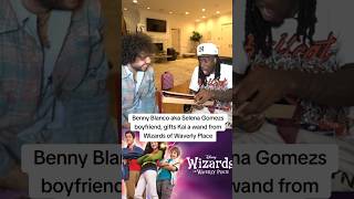 benny blanco gift kai cenat a wand from wizards of waverly place kaicenat bennyblanco selenagomez [upl. by Kaela515]