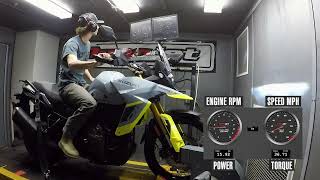 2023 Suzuki VStrom 800DE Dyno Test [upl. by Marlena]