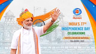 Indias 77th Independence Day Celebrations – PM’s address to the Nation  LIVE from the Red Fort [upl. by Heidie]