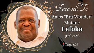 Amos Mutane quotBra Wonderquot Funeral Service [upl. by Enna]