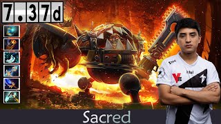 Sacred the TIMBERSAW Full Match Gameplay Dota 2 737d [upl. by Anhaj]