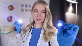 ASMR Holistic Eye Exam VERY Thorough Physical Assessment Vision amp Color Tests Ophthalmoscopy [upl. by Sihtam]