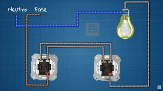 ✅ Cómo conectar un interruptor conmutado FÁCIL Y SENCILLO [upl. by Candis]