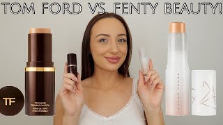 Tom Ford Traceless Stick Foundation vs Fenty Beauty Eaze Drop Stick Foundation [upl. by Tacita]