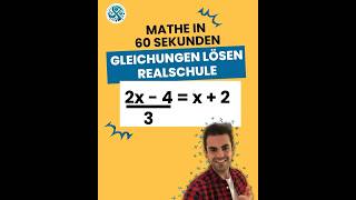 Gleichungen lösen leicht gemacht Mathe für die Realschule 🧮🫶🏻 [upl. by Trever]