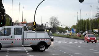 Brussels Airport  Ambulance  Airport Fire department ambulance responding [upl. by Ekez]