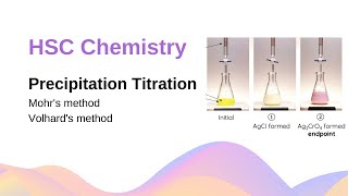 Precipitation Titration Mohrs amp Volhards Method  HSC Chemistry [upl. by Batha]