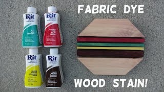 How to Stain Wood with Fabric Dye [upl. by Viehmann]