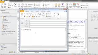 Outlook how to send a fax [upl. by Adnohsal751]