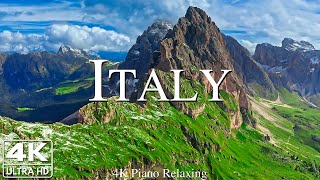 Italy 4k  Relaxing Music With Beautiful Natural Landscape  Amazing Nature [upl. by Mis]