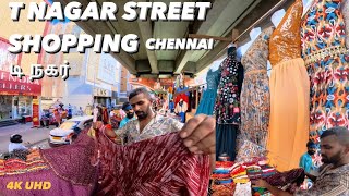 T Nagar Street Shops  டி நகர்  Chennai [upl. by Atauqal]