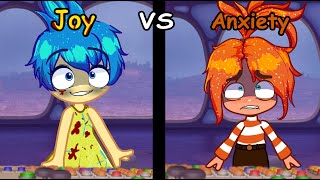 JOY VS ANXIETY  INSIDE OUT 2  DO DO DO LA LA LA🎵 Gacha trend insideout2 Joy anxiety [upl. by Auohp]