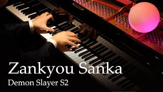 Zankyou Sanka  Demon Slayer S2 OP Piano  Aimer [upl. by Aidyn]