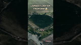 Largest Crater From WW1 🤯💥 history historical ww1 [upl. by Lanfri]