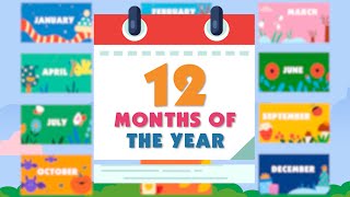 How to Learn All 12 Months  For Kids  Months Of The Year [upl. by Zantos901]