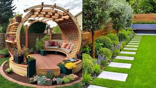 Beautiful examples of garden and backyard landscaping Terraces gazebos patios fireplaces [upl. by Ned60]