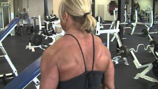 Julie Bourassa canadian bodybuilder june 2010 trainingposing 3 weekout [upl. by Felske]