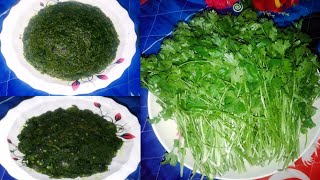 নতুন স্বাদে ধনিয়া পাতার ভর্তা রেসিপি Coriander leaf filling recipe with new taste [upl. by Hailey581]