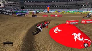 2024 Philadelphia Supercross RF EU 250 Main Event Win  MX Simulator [upl. by Emelyne]