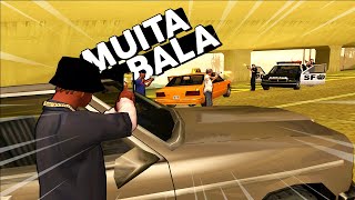 A POLICIA METEU B4L4 NO TAXISTA AO VIVO kkkkjjj  GTA SA CHAOS MOD PARTE 107 [upl. by Aicnatsnoc]